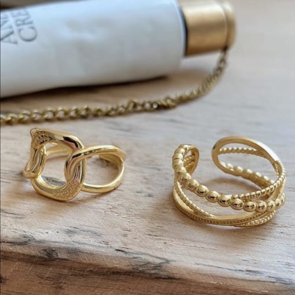Lee Ring Adjustable | 14k Gold Plated - Picture 2 of 4